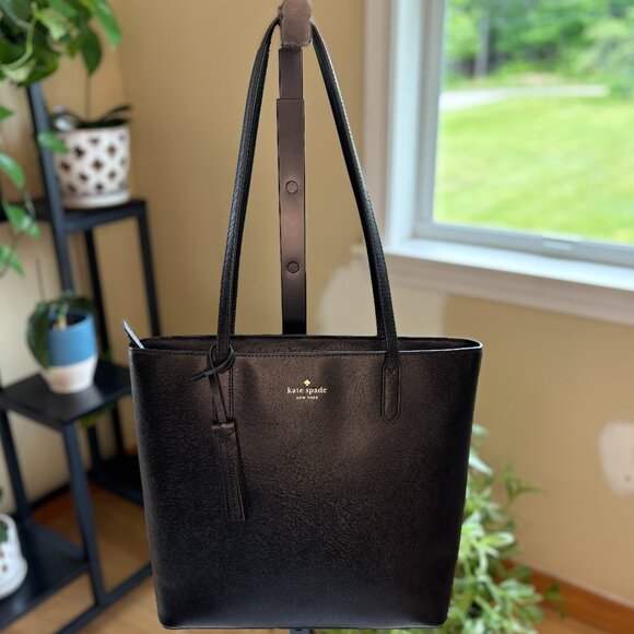 Kate Spade New York Jana Black Tote Bag - Picture 2 of 16